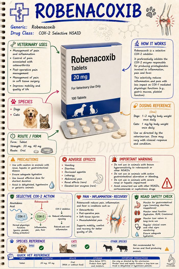 Robenacoxib veterinary medicine sample page