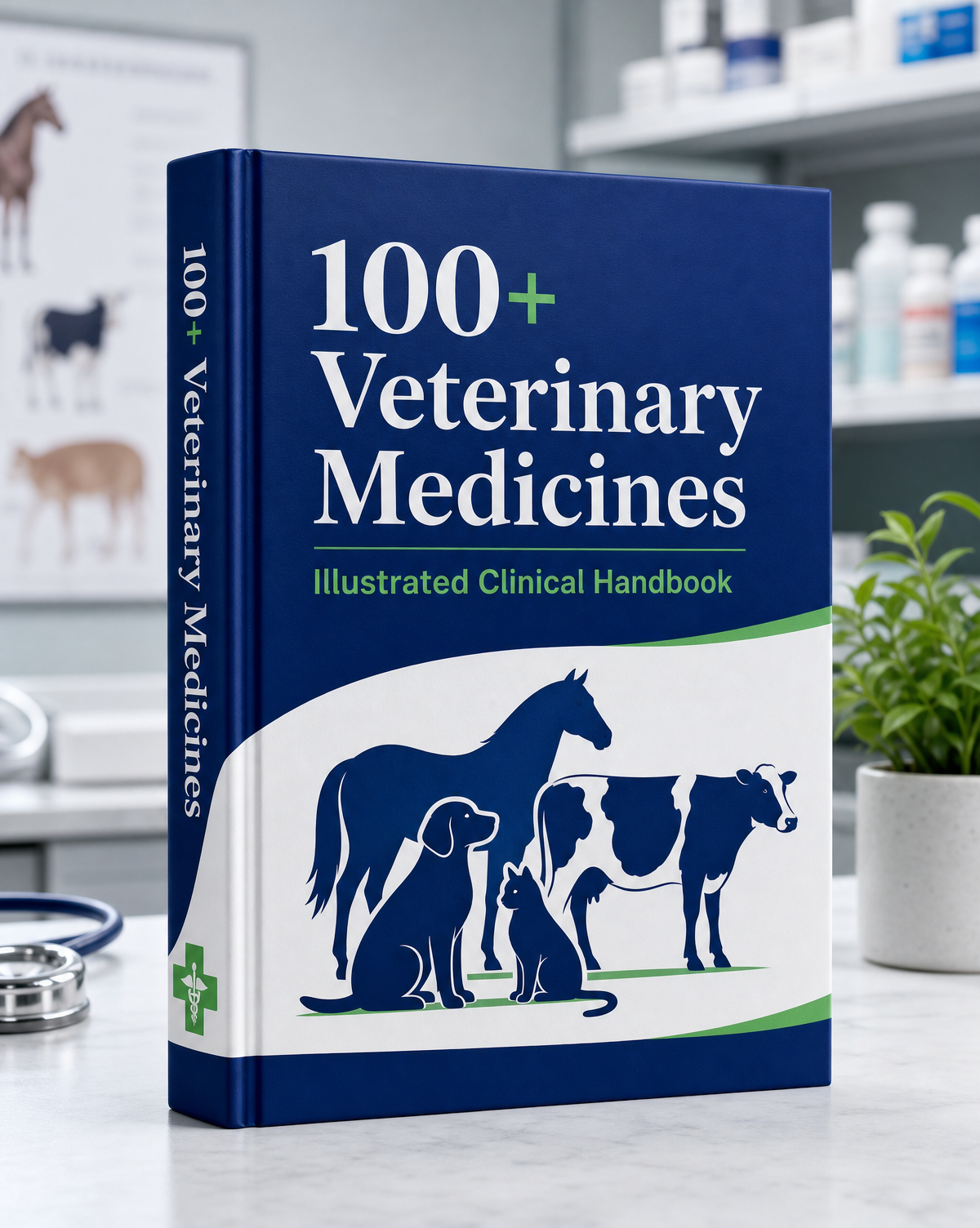 100+ Veterinary Medicines illustrated clinical handbook